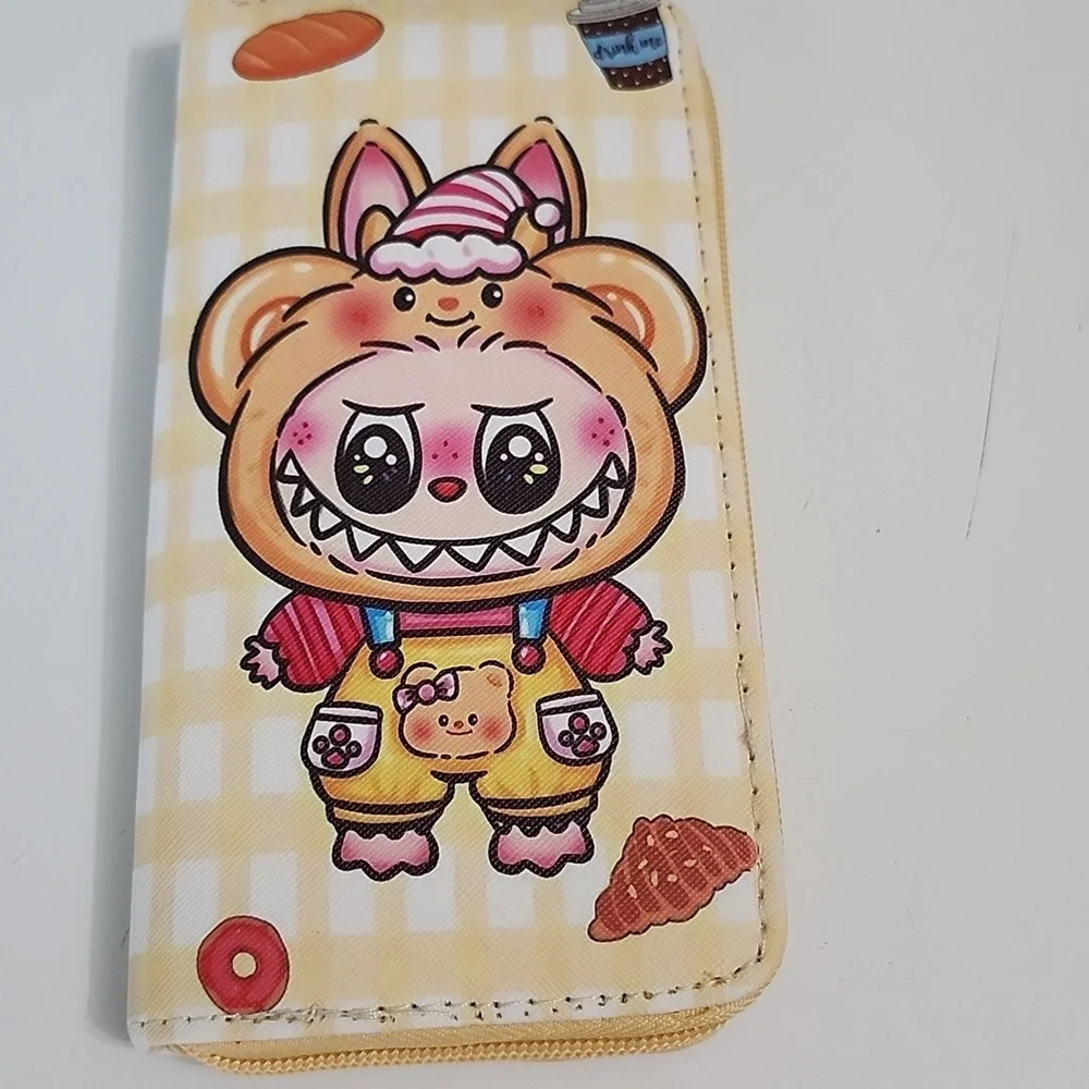 Labubu Inspired Long Wallet - Yellow New